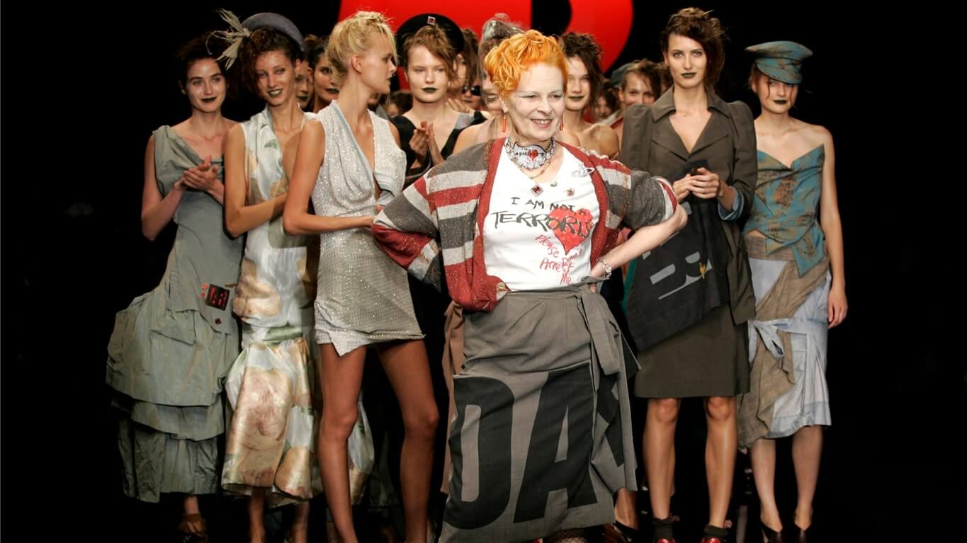 pastel Schuine streep Verlichting Vivienne Westwood – Mode-Ikone und gelebter Aktivismus